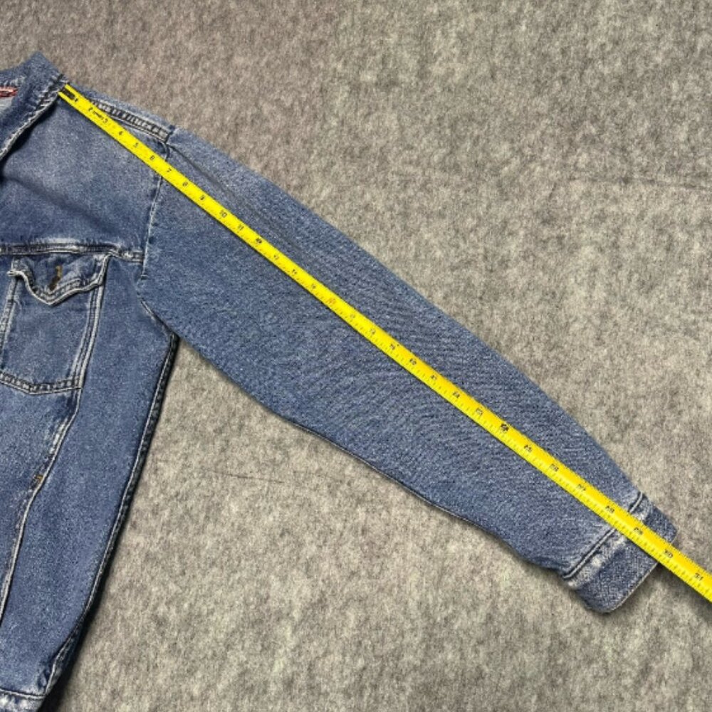 Free People We the Free Women’s Denim Jacket Indigo Blue 100% COTTON - Size M - Picture 13 of 14